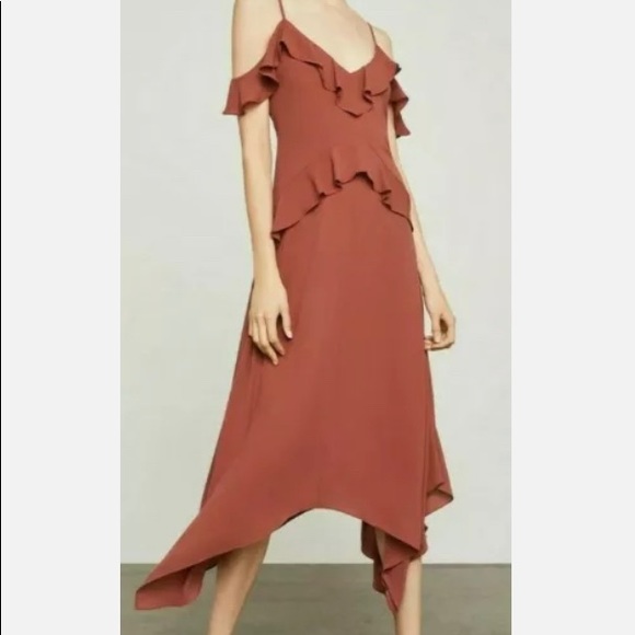 BCBGMaxAzria Dresses & Skirts - BCBGMAXAZRIA LISSA ASYMMETRICAL A-LINE SLIP DRESS.